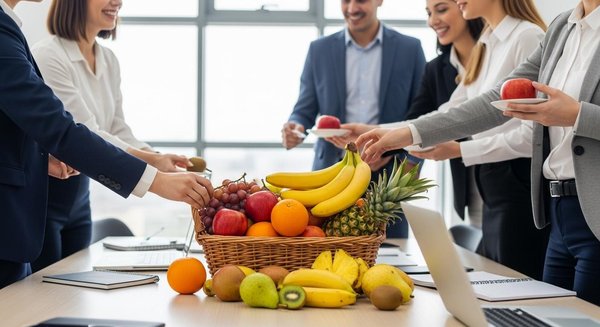 La livraison de panier de fruits au travail : une pause gourmande et vitaminée
